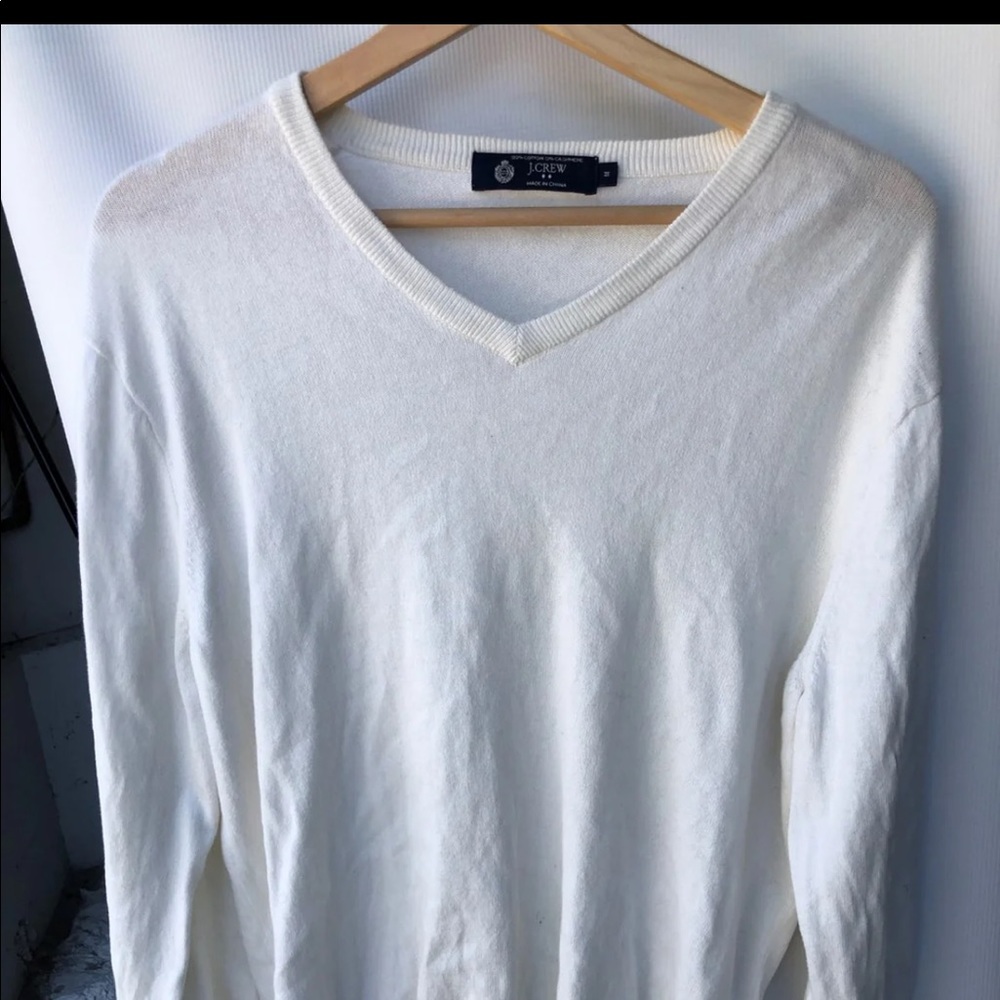 J.Crew Mens White Sweater